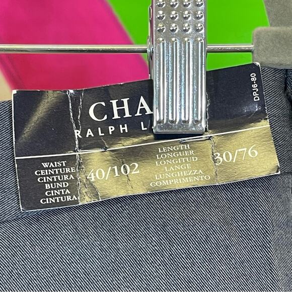 NWT, Chaps by Ralph Lauren Pleated Trousers. Size 40x30. - Picture 7 of 10